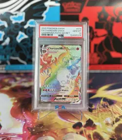 Charizard VMAX 074/073 Pokemon Champion’s Path Rainbow Secret Rare PSA 10 Card - Image 3