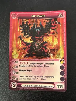 Chaotic Chaor Premium Foil Max E Ultra Rare TCG Card #31 NM - Image 1