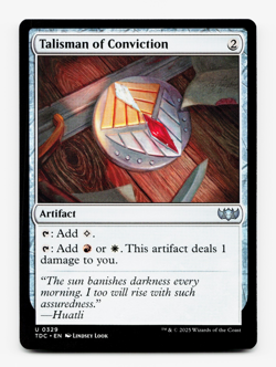 Talisman of Conviction [Commander: Tarkir Dragonstorm] MTG Magic NM/M - Image 1