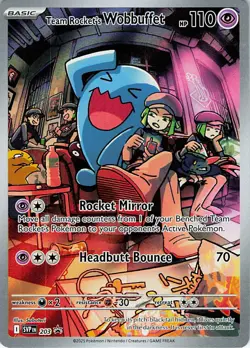 Team Rocket's Wobbuffet Holo Promo SV: Scarlet & Violet Promo Cards 203 NM - Image 1