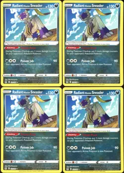 Radiant Hisuian Sneasler 123/196 Lost Origin - 4 Card Lot - Image 1