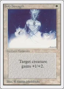Holy Strength - Light Play MTG Unlimited - Image 1