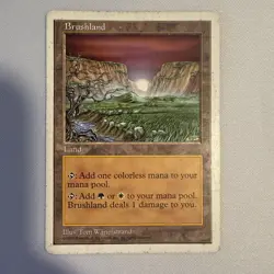 Brushland MTG Core Set 5th Edition Regular HP - Image 1