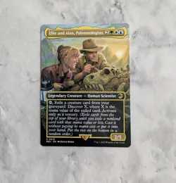Ellie and Alan, Paleontologists (Borderless) | MTG REX | Rare Jurassic EDH | NM - Image 2
