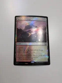MTG - Battlefield Forge (Ripple Foil) - Commander: Modern Horizons 3 NM/M Cond - Image 1