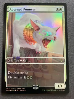 MTG [FOIL] Adorned Pouncer {Game Day & Store Championship Promos} - NM - Image 1