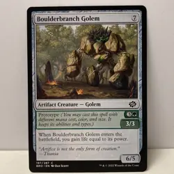 Boulderbranch Golem (197) The Brothers' War BRO MTG Magic The Gathering - Image 1