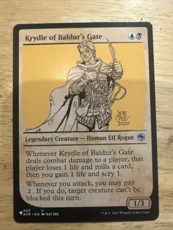 Krydle of Baldur's Gate (Showcase) #343/281 NM List Reprints LIST LIST Magic MTG - Image 1