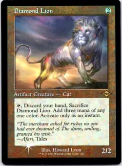 Diamond Lion (Retro Frame) (Foil) Modern Horizons 2, 427 NM - Image 1