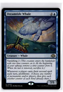 Dreamtide Whale 59 Rare Modern Horizons 3 Magic: The Gathering Near Mint - Image 1