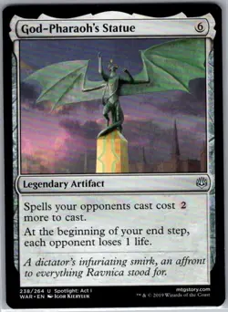 God-Pharaoh's Statue 238 War of the Spark - Magic The Gathering MTG - NM - Image 1