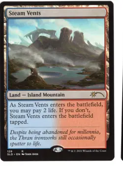 Steam Vents Near Mint, English Secret Lair MTG Magic - Image 1