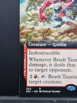 BRASH TAUNTER - M21 - MTG - Magic the Gathering Borderless Extended Art Rare (A) - Image 4