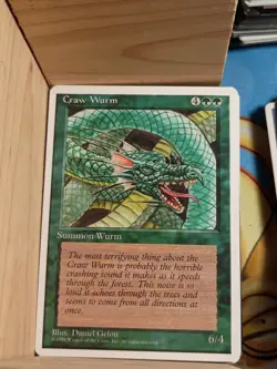 MTG Craw Wurm Alternate 4th Edition Regular Common - Image 1