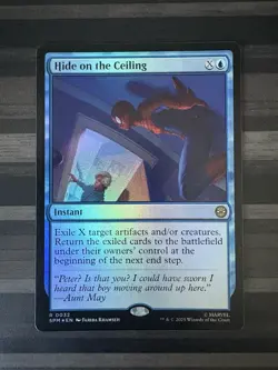 MTG | Hide on the Ceiling | Spider-Man | Rare | FOIL | NM - Image 1