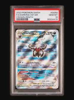 Pokemon TCG Darkrai VSTAR GG50/GG70 Crown Zenith Galarian Gallery Holo PSA 10 - Image 1