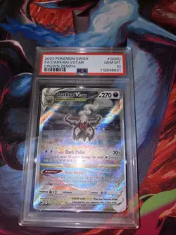 PSA 10 Darkrai VSTAR GG50/GG70 Crown Zenith Galarian Gallery Pokemon GEM MINT - Image 3
