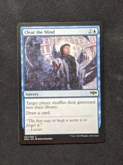 Clear the Mind - Ravnica Allegiance #034/259 MTG Magic The Gathering - Image 1