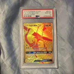 Pokemon 2019 Hidden Fates Shiny Vault Tapu Bulu GX SV91/SV94 PSA 10 - Image 1