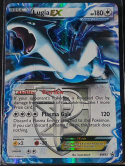 Lugia EX BW83 Pokemon Black Star Promo Holo Card 2013 DAMAGED - Image 1