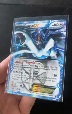 Lugia EX BW83 Pokemon Black Star Promo Holo Card 2013 DAMAGED - Image 2