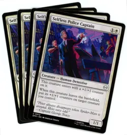 x4 Selfless Police Captain - 0012 - Marvel's Spider-Man - MTG - SHIPS NOW - Image 1