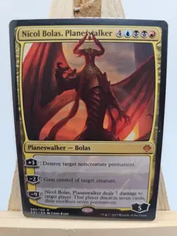 MTG Nicol Bolas, Plainswalker Archenemy Mythic Rare 085/106 Near Mint Condition - Image 1
