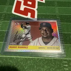 Manny Ramirez 2025 Topps Chrome Platinum Diamond Etch Refractor /55 - Image 1