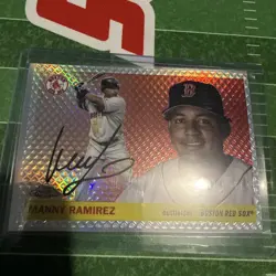 Manny Ramirez 2025 Topps Chrome Platinum Diamond Etch Refractor /55 - Image 4