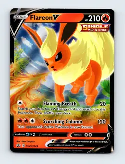 NM Flareon V SWSH149 Sword & Shield Promo Pokemon Card - Image 1