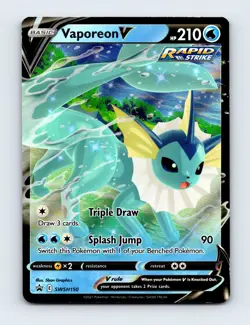 NM Vaporeon V SWSH150 Sword & Shield Promo Pokemon Card - Image 1
