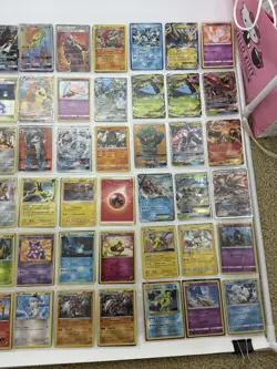 Huge Pokemon Card Lot 390+ Cards GX EX VMAX Holo Rare + Binder + Sleeves - Image 1