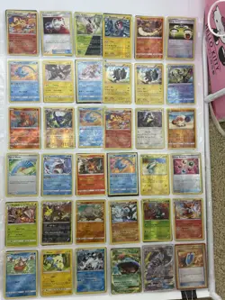 Huge Pokemon Card Lot 390+ Cards GX EX VMAX Holo Rare + Binder + Sleeves - Image 4