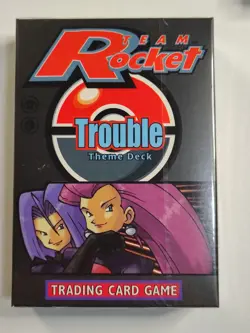 Pokemon TCG Team Rocket Trouble Theme Deck Factory Sealed 60 Cards 2000 WOTC - Image 1
