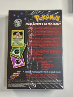 Pokemon TCG Team Rocket Trouble Theme Deck Factory Sealed 60 Cards 2000 WOTC - Image 2