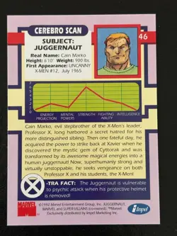 Juggernaut 1992 Marvel Impel X-Men Super Villains #46 - Image 2