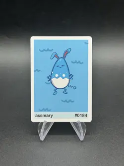 Assmary - Azumarill #184 Pookiemoot Series 2 Custom Fan Art Pokemon - Image 1