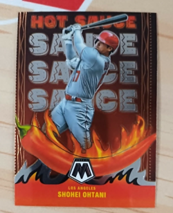 2022 Panini Mosaic Shohei Ohtani HOT SAUCE Insert SP Angels / Dodgers #HS-6 RARE - Image 1
