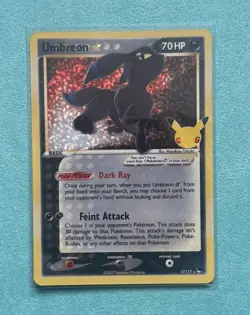Pokemon - Umbreon Gold Star from Celebrations 25th Anniversary 17/17 - Image 1