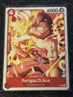 One Piece TCG Portgas D. Ace P-119 Pirate Party Promo English - Image 1