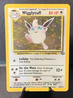 Pokemon TCG Wigglytuff #16/64 Jungle Set Unlimited Holo LP WOTC VTG - Image 1