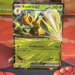Pokemon TCG Beedrill ex 003/086 Me04: Chaos Rising Holo Double Rare - Image 1