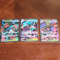 Pokemon TCG CIR Full Art Holo EX Lot 3 Mega Floette EX Greninja EX Dragalge EX - Image 1