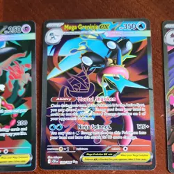 Pokemon TCG CIR Full Art Holo EX Lot 3 Mega Floette EX Greninja EX Dragalge EX - Image 3