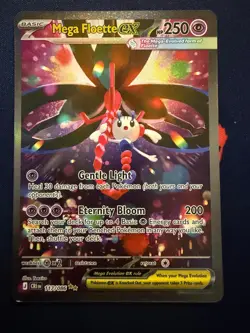 MEGA FLOETTE EX 117/086 HOLO SPECIAL ILLUSTRATION RARE CHAOS RISING POKEMON HOLO - Image 1