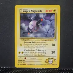 Pokemon Gym Heroes Card 50/132 Lt. Surge's Magnemite - Image 1