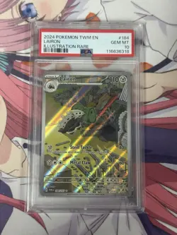 POKEMON PSA 10 GEM MINT Twilight Masquerade Lairon 184/167 IR SV 2024 TCG ENG - Image 1