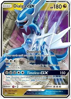 Dialga GX 100/156 Ultra Prism Ultra Rare Holo Pokemon TCG NM - Image 1