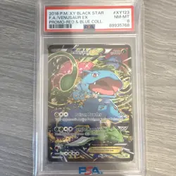 Pokemon TCG Venusaur EX XY123 XY Black Star Promo Holo PSA 8 English 2016 - Image 1