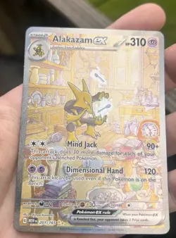 Pokemon TCG Scarlet & Violet 151 #201/165 Alakazam ex Special Illustration Rare - Image 1